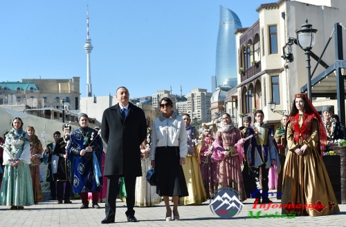 Prezident İlham Əliyev Novruz bayramı münasibətilə ümumxalq şənliyində iştirak edib