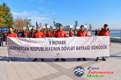 Dövlət Bayrağı Günü ilə əlaqədar “Bayraq yürüşü” - 2016