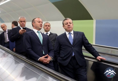 Tiflisdə yeni metro stansiyasının açılışı olub