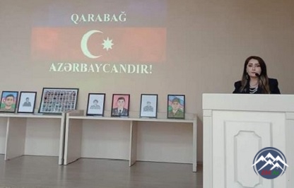 ADPU Quba filialında "44 günlük tarixi möcüzə" kitabının təqdimat mərasimi keçirilib